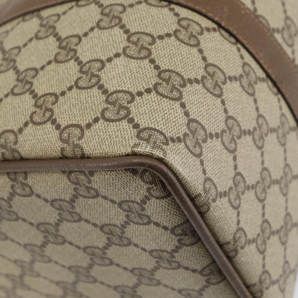 GUCCI GG Supreme Web Sherry Line Bag PVC Beige Gold 116 02 007 Auth 156427 - Picture 16 of 16